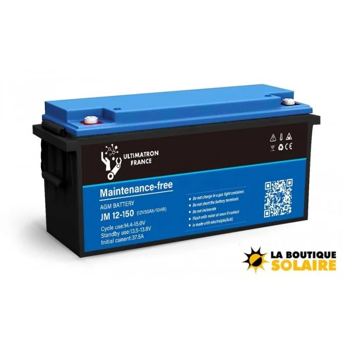 Batterie AGM 12V/150Ah Décharge Lente ULTIMATRON