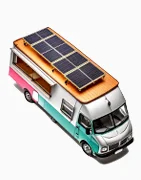 Kit Solaire pour Food Truck autonome en électricité, nomade 220v, - LaBoutique-Solaire - autoconsommation ou véhicule avec énergie embarquée, solution d'autonomie, raccordé d'un groupe électrogène, food truck autosuffisant, alimentation électrique food